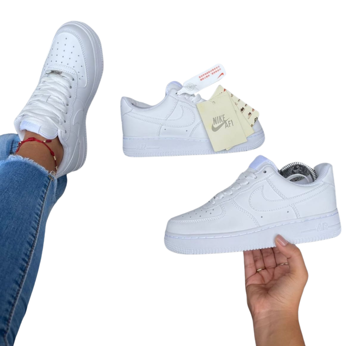 COMPRAR ZAPATILLAS NIKE AIR FORCE 1 AF1 HOMBRE Y MUJER: Encuentra Tu Par Ideal en Onlineshoppingcenterg. Las ZAPATILLAS NIKE AIR FORCE 1 AF1 HOMBRE Y MUJER son más que un simple calzado: son un ícono de estilo, comodidad y durabilidad. En Onlineshoppingcenterg, te ofrecemos una amplia variedad de estos modelos legendarios, para que encuentres el par perfecto que combine con tu estilo y necesidades. Si buscas las mejores opciones y precios, ¡aquí te contamos todo lo que necesitas saber para elegir las tuyas!  ¿Por Qué Elegir las Zapatillas Nike Air Force 1? Los Nike Air Force 1 se han destacado desde su lanzamiento en 1982, gracias a su diseño clásico, su comodidad y su resistencia. La tecnología de amortiguación Nike Air los convierte en una elección ideal para cualquier actividad, desde caminar en la ciudad hasta un estilo casual diario. Tanto para hombres como para mujeres, estas zapatillas ofrecen opciones en una amplia variedad de colores y estilos, desde el clásico Air Force 1 blanco hasta modelos personalizados.  Variedad de Modelos para Hombres y Mujeres Nike Air Force 1 Hombre: Diseños sólidos y sofisticados, en colores clásicos como Air Force 1 blancas y negras. Ideales para un look casual y moderno. Air Force 1 Mujer: Diseños frescos y variados, en tonos que van desde el blanco clásico hasta opciones como el Nike Air Force 1 Shadow Mujer, perfecto para un estilo juvenil y actual. Además, en Onlineshoppingcenterg encontrarás modelos como el Nike Air Force 1 '07 LV8, con acabados premium y detalles únicos que destacan en cualquier situación.  Características Clave de las Zapatillas Nike Air Force 1 1. Comodidad Insuperable Gracias a su sistema de amortiguación Nike Air, las zapatillas Nike Air Force 1 ofrecen una comodidad duradera, absorbiendo el impacto y permitiéndote caminar por largas horas sin molestias. Esto es especialmente valorado en el Nike Air Force 1 '07, ideal para el uso diario.